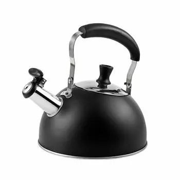 [BLKP] Чайник с широким горлом и свистком Pearl Metal 1,6 л Limited Black из нержавеющей стали BLKP Black AZ-5014
