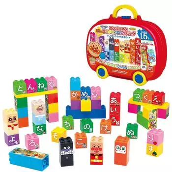 BlockLabo Block Lab Anpanman Hiragana Block Back Целевой возраст 1 год 6 месяцев и старше