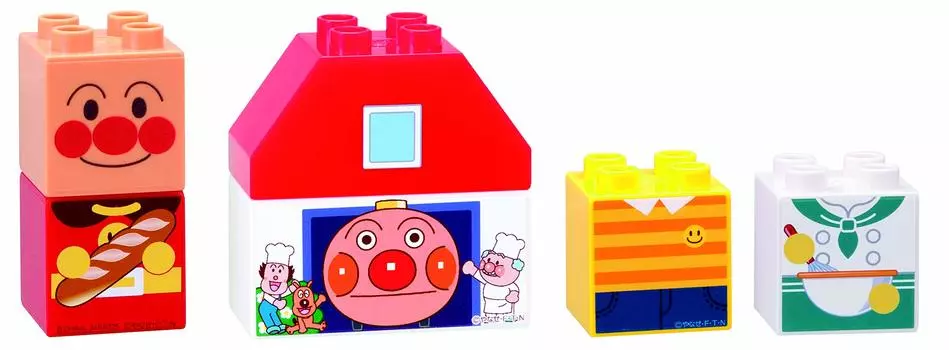 BlockLabo Block Lab Anpanman Первый набор блоков Хлеб Кодзё и Anpanman