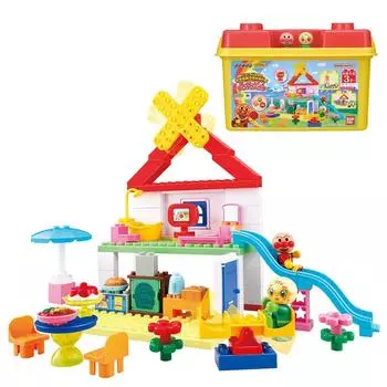 Blocklabo Block Lab You can make a big house with Pan Anpanman Block Bucket [BANDAI] Kojo!