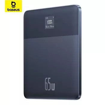 Блок питания Baseus Blade2 с быстрой зарядкой и цифровым дисплеем Intelligent Edition, 12000 мАч, 65 Вт