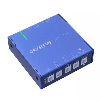 Блок питания для эффектора GHOSTFIRE, 5 каналов, полностью изолированный, защита от короткого замыкания, регулируемый постоянный ток, низкий уровень шума, с кабелем для гитарного эффектора