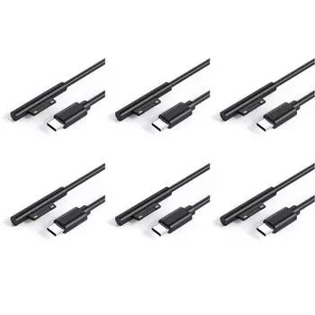 Блок питания USB C PD, кабель для быстрого зарядного устройства для Microsoft Surface Pro 7 6 5 4