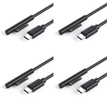 Блок питания USB C PD, кабель для быстрого зарядного устройства для Microsoft Surface Pro 7 6 5 4