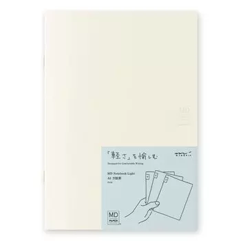 Блокнот DESIGNPHIL MIDORI MD Notebook Light A5 Graph Ruled 3 Book Set A 15305006 белый