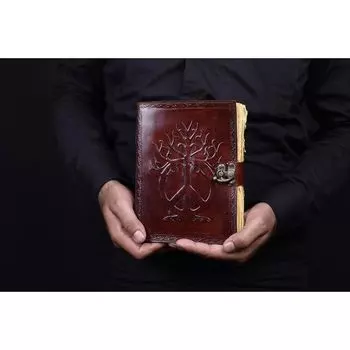 Блокнот для заклинаний, пустой альбом для рисования, блокнот для путешествий, винтажный край, для мужчин и женщин, лучший подарок 7 x 5 in