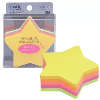 Блокнот для заметок Cut Cube Star 5 цветов 72 x 72 мм 225 листов x 1 блокнот Post-it CC-32