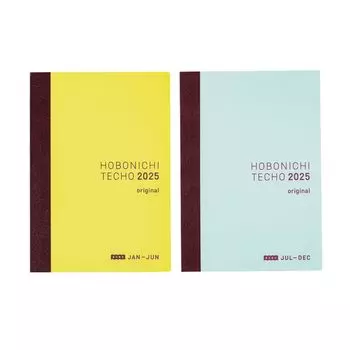 Блокнот Hobonichi Techo 2025 Оригинальный со страницей в день на полсекунды (A6) [А6/1 (первый + половина)/Январь/Начинается в понедельник]