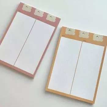 Блокнот Jelly Crew Bamtori Store B5 (2 типа, выберите 1), популярная фраза в Корее pink
