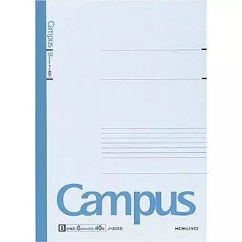Блокнот KOKUYO Campus A4 6 мм 40 листов Сводный набор No-201B B-линовка [3 шт.]