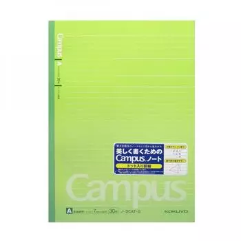 Блокнот Kokuyo CAmpus Dots B5 AZ 30 листов Зеленый No 3 cAt G