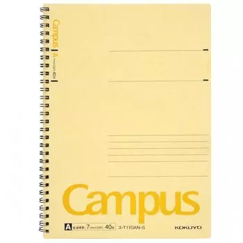 Блокнот Kokuyo CAmpuS Twin Ring B5 A 40 листов Желтый t110An S