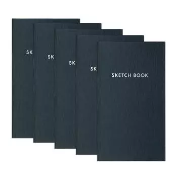 Блокнот Kokuyo Kokuyo Night Sketch 3 мм Plan Charcoal Black 5 Volume Set 3 y7dx5Set