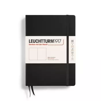 Блокнот Leuchtturm A5 Без линовки Черный 311333 Официально импортирован чёрный