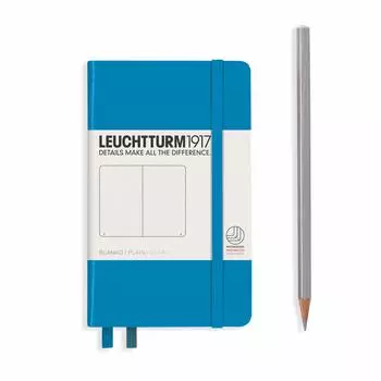 Блокнот Leuchtturm A6 без линовки лазурный 346692 Официально импортирован
