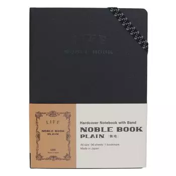 Блокнот Life Note Noble A6 Без линовки N1641 Черный чёрный