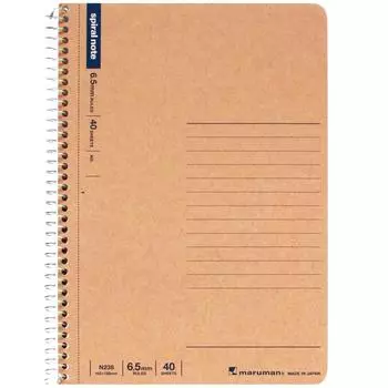 Блокнот Maruman Note Ring в линейку Basic B6 40 листов 10 книг набор N238 6.5 мм