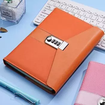 Блокнот Pearl Shine Lockable Journal A5 Premium Quality Стильный кожаный квадратный блокнот для офиса розовый
