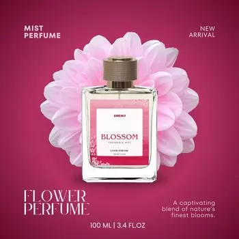 blossoam Сладкие духи унисекс 100 мл, нежные, приятные для кожи ингредиенты, не содержат спирта и прошли дерматологические испытания 100 ml