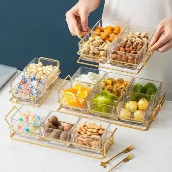 Блюдо с фруктами, блюдо для чая, закуски, сухофрукты, закусочное блюдо, гостиная, блюдо с фруктами, перегородка, закрытые предметы домашнего обихода 2 grids