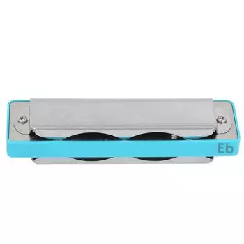 Blues Harmonica 10Hole Mouthorgan Eb Key ABS Resin Comb Beginner Gifts Professional(Blue ) синий
