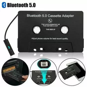Bluetooth 5.0 Автомобильный аудио стерео кассетный автомобильный Bluetooth-конвертер кассетный плеер автомобильный MP3 Handsfree телефонная книга для iPhone 3.5mm jack plug