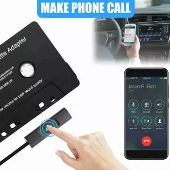 Bluetooth 5.0 + Edr Bluetooth Csr Chip Встроенный преобразователь Адаптер Аудио Адаптер Автомобильный Смартфон Кассета Кассетная лента Aux чёрный