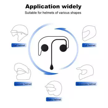 Bluetooth 5.0 Ultra-Thin Helmet Headset Wireless Speaker Handsfree Call MP3 Music Play BT 5.0 Motorcycle Helmet Earphones