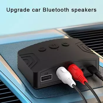 Bluetooth 5.3 аудио приемник 3.5 мм Aux Rca Usb U-диск стерео музыкальный беспроводной аудио адаптер для ПК ТВ автомобильный комплект динамик усилитель