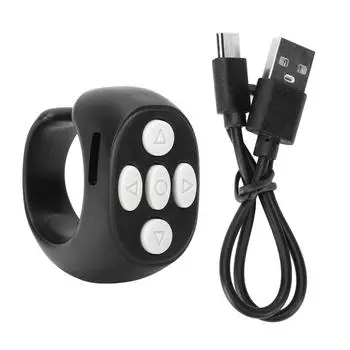 Bluetooth 5.3 Кольцо Пульт Дистанционного Управления Переворачиватель Страниц Сотовый Телефон Камера Затвор Селфи Пульт Дистанционного Управления для Видео