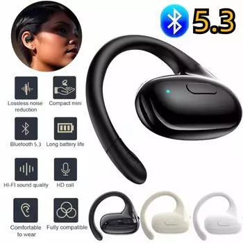 Bluetooth 5.3 Наушники Беспроводные Бизнес Наушники HiFi Стерео Шумоподавление Гарнитура Водонепроницаемые Спортивные Наушники