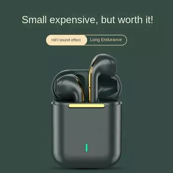 Bluetooth 5,3 наушники и спортивные беспроводные наушники TWS вкладыши Blue Tooth Mini True Stereo Air Buds чёрный