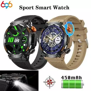 Bluetooth Call Smart Watch 1.46 Led Lighting Lamp Watches Heart Rate Водонепроницаемый спортивный трекер Outdoors Smartwatch