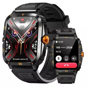 Bluetooth Call Smart Watch, мониторинг сна, прогноз погоды, спортивный режим, для Android IOS чёрный