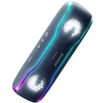 Bluetooth-динамик Bluetooth Громкий стерео с супер мощным басом Водонепроницаемый TWS беспроводной динамик Беспроводной динамик Bluetooth5.3 (черный)