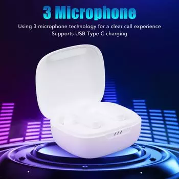 Bluetooth-наушники с активным шумоподавлением, эргономичные, удобные, Bluetooth 5.0, беспроводные наушники для спорта