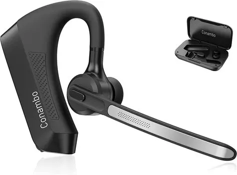 Bluetooth-гарнитура с одним ухом Conambo K21 Bluetooth-гарнитура Двойной микрофон с технологией шумоподавления ENC 3 микрофона Беспроводная гарнитура Вес