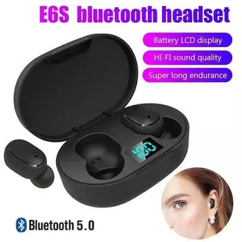 Bluetooth наушники Беспроводная Bluetooth гарнитура с шумоподавлением гарнитура с микрофоном наушники для Xiaomi Redmi чёрный