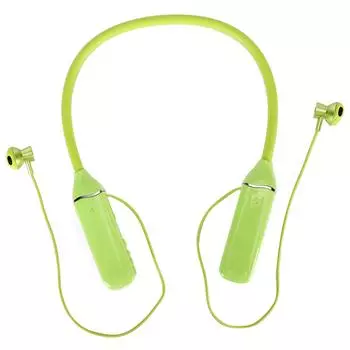 Bluetooth-наушники с шейным ободом, светодиодный индикатор питания, воспроизведение карт памяти, магнитные наушники-вкладыши, гарнитура с зелёный