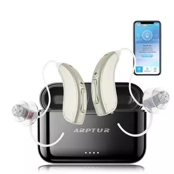 Bluetooth слуховые аппараты перезаряжаемые слуховые аппараты приложение цифровые усилители звука для глухоты беспроводной Aparelho Auditivo Audifonos