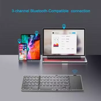 Bluetooth-совместимая клавиатура. Эргономичная нескользящая клавиатура. чёрный