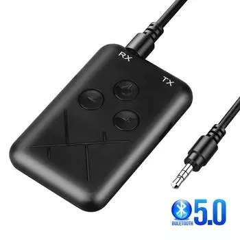 Bluetooth-совместимый приемник-передатчик Беспроводной стереофонический приемник 2-в-1 с разъемом 3,5 мм