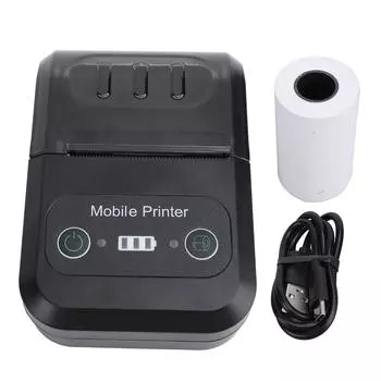 Bluetooth Thermal Receipt Printer for Android 58mm Portable Bill Paper Printer for Retail Store Rest