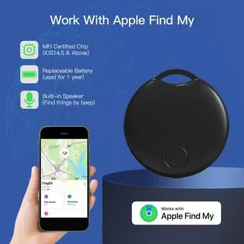 Bluetooth-трекер для приложения Apple Find My Far Away Smart Tracking Альтернатива IOS Air Tag для поиска мелких вещей Keys Finder белый