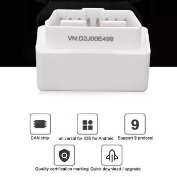 Blutooth 4.0 OBD2 сканер кодов неисправностей двигателя OBD диагностический инструмент автомобиля белый для автомобильной промышленности