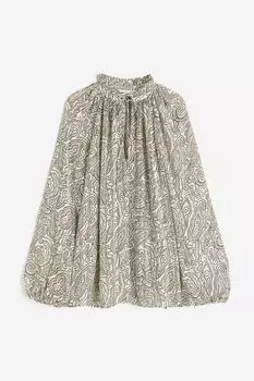 Блузка из крепа с оборками