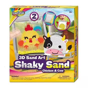 BMS Creative Kids 3D Песочный Арт Набор (Курица и корова)