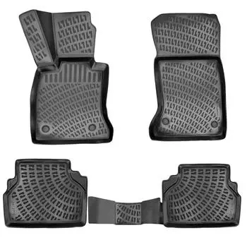 БМВ 5 серии Е39 (1996-2004 гг.) Высококачественные и прочные резиновые автомобильные коврики — без запаха, нескользящие, долговечные.