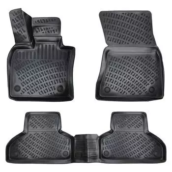 BMW X6 (2015-2019) High-Quality and Durable Rubber Car Floor Mats - Odorless, Non-Slip, Long-Lasting