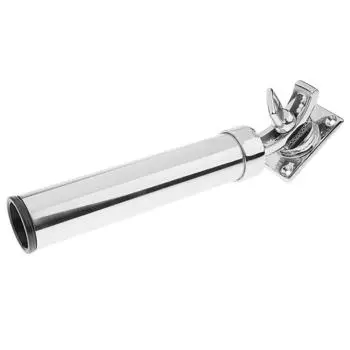 Boat Deck-Mount Holder for Stainless Rod Removable Steel Adjustable Fishing